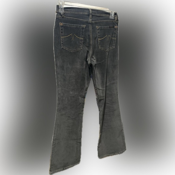 JEANSTAR Green Corduroy Boot Cut Pants Size 8P - Picture 2 of 6